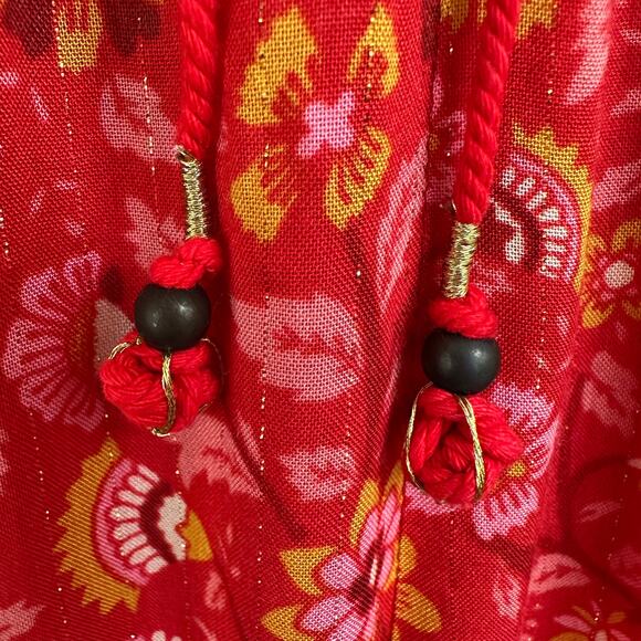 NWT Spell Dahlia Jumpsuit Wide Leg Red Floral Boho Festival Retro embroidered - Picture 11 of 16